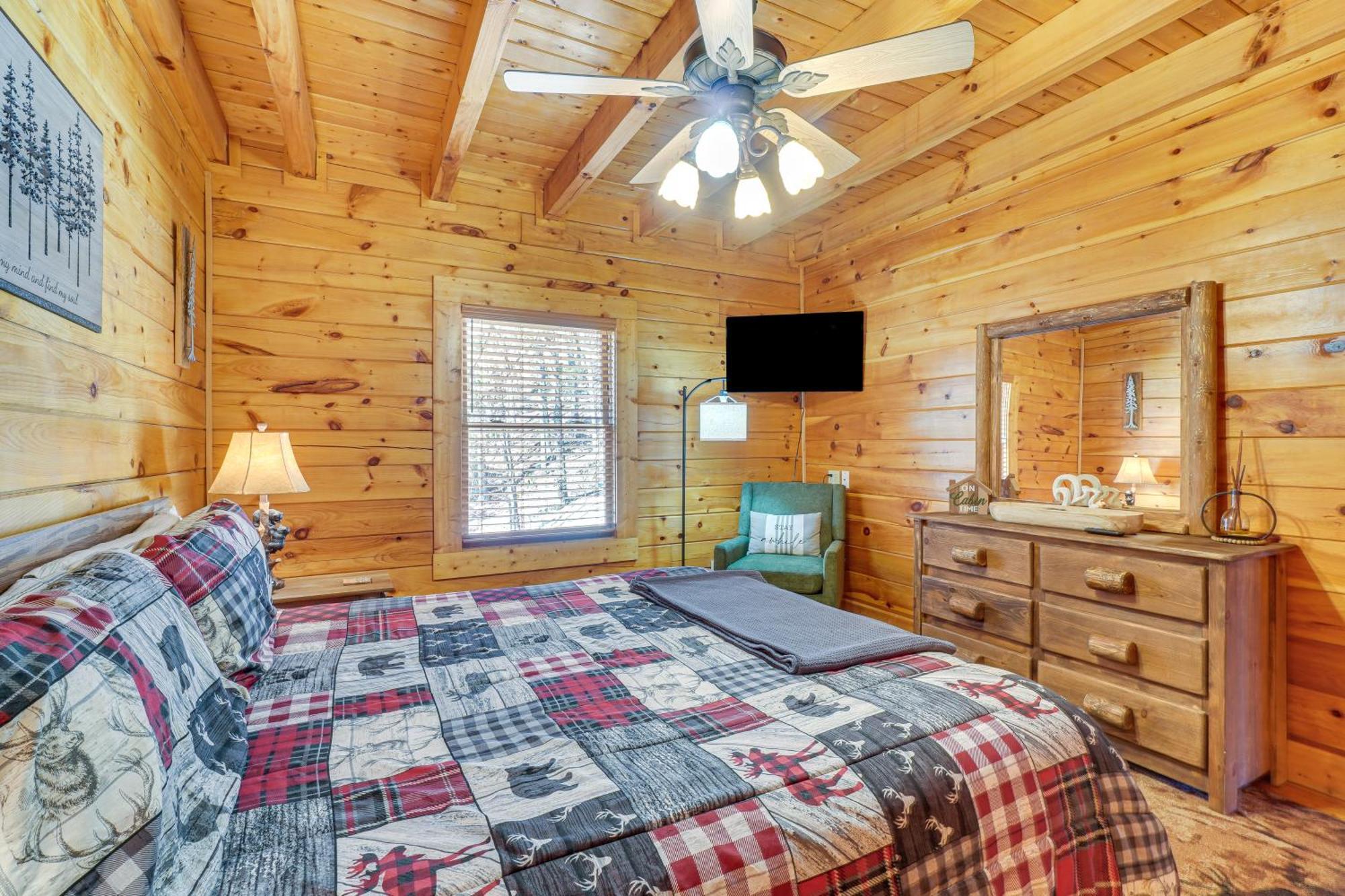 Sevierville Cabin With Deck Minutes To Pigeon Forge Eksteriør bilde