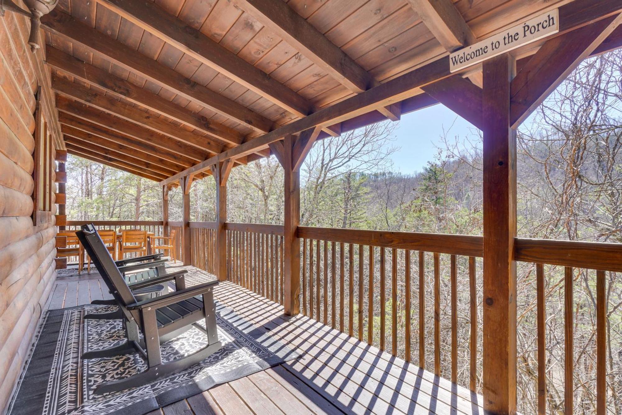 Sevierville Cabin With Deck Minutes To Pigeon Forge Eksteriør bilde